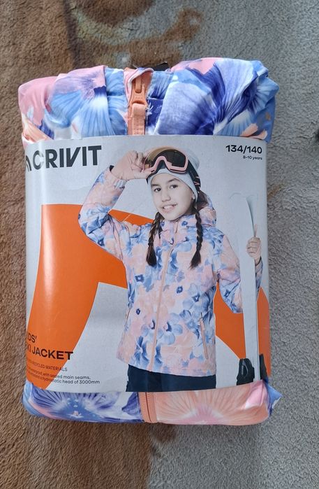 Kurtka zimowa narciarska dziewczynka