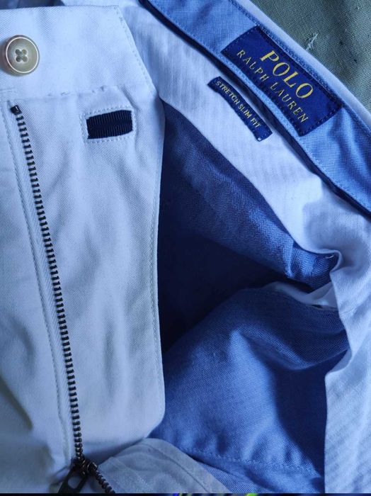 Джинсы (chino Polo Ralph Lauren USA w36 stretch white.