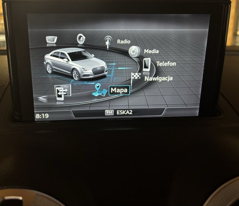 Audi a3 8v usa lampa tył jezyk polski kodowanie mapy car play android