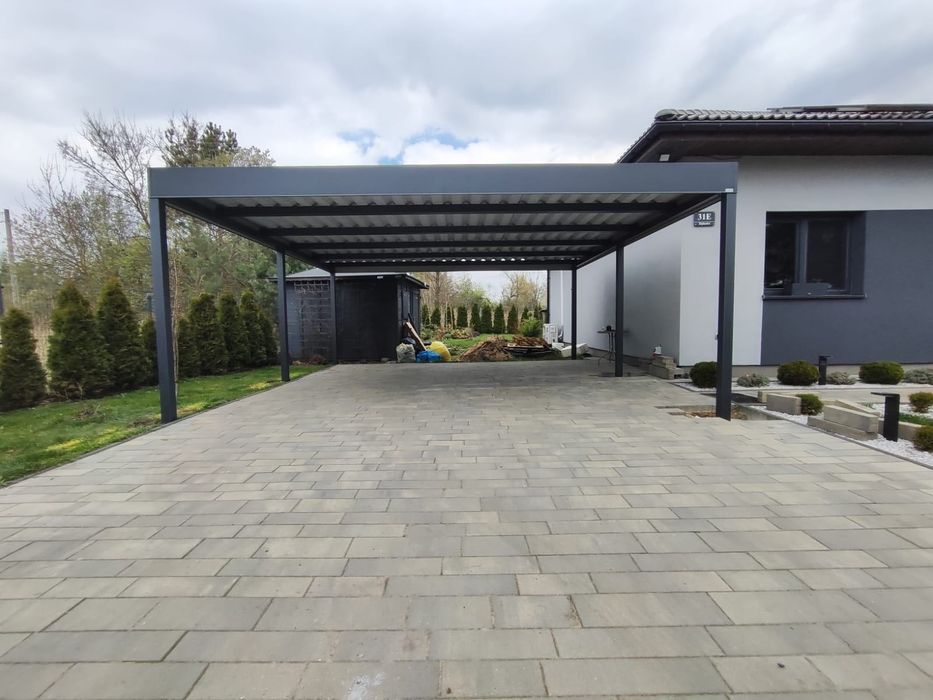 Zadaszenie samochodu, wiata garażowa, carport, nowoczesne zadaszenie