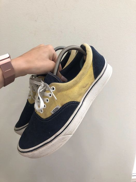 Trampki Vans of the wall zolto-granatowe roz.42