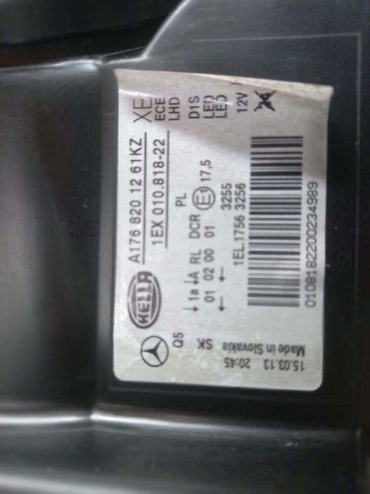 Mercedes w176 bi xenon