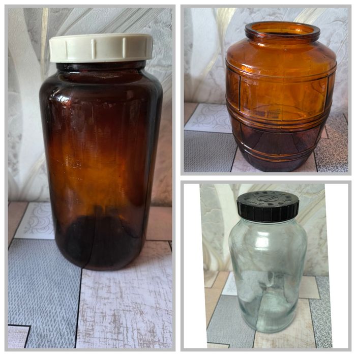 Продам банки с закруткою 1,5л і 2л. Толстое стекло. Темные