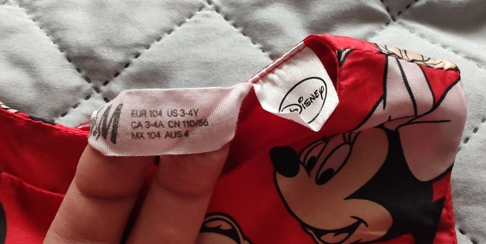 Śliczna sukienka Minnie z  kokardą H&M 104