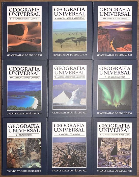 Colecção Geografia Universal - Grande Atlas do Século XXI (completa)