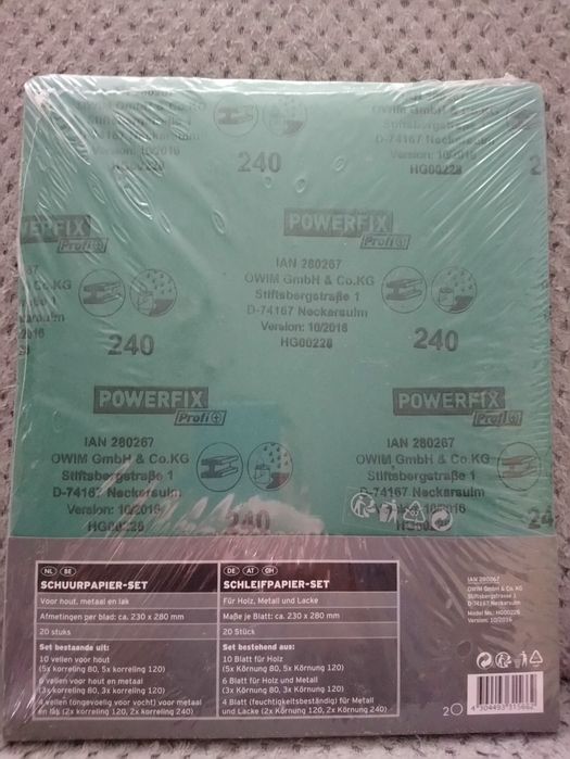 Zestaw papierów powerfix