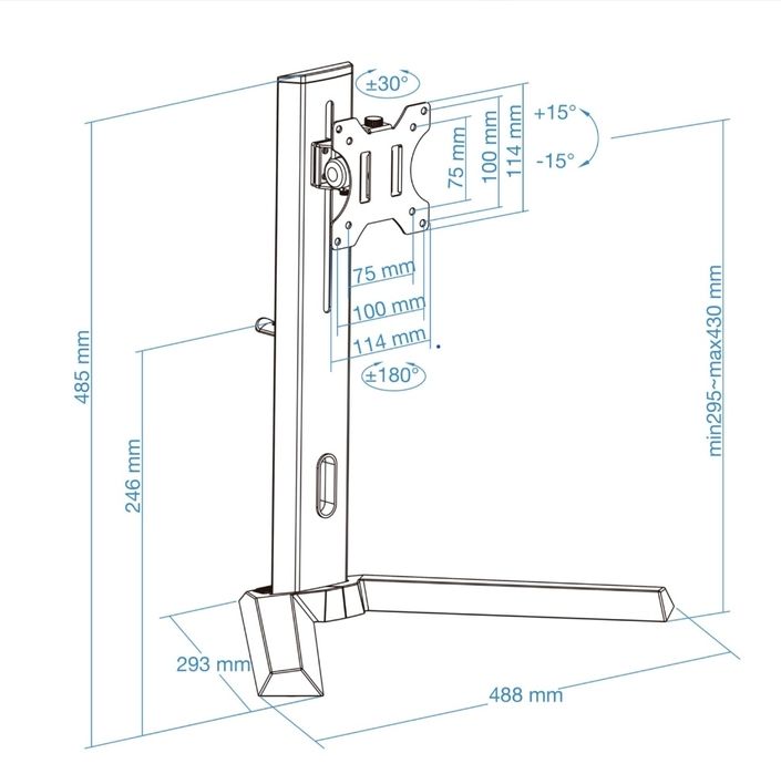 Suporte para monitor Tooq de 17" a 32"