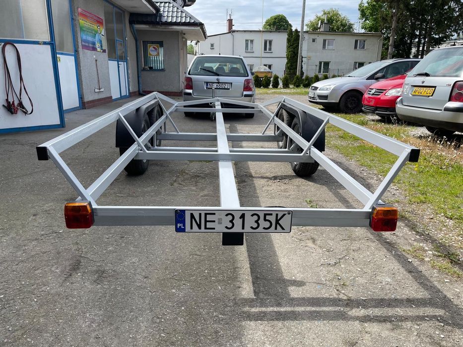 Łódź skorupa oraz przyczepa