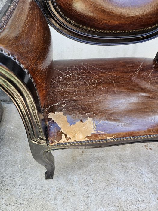 Banqueta / banco vintage telefone para restauro