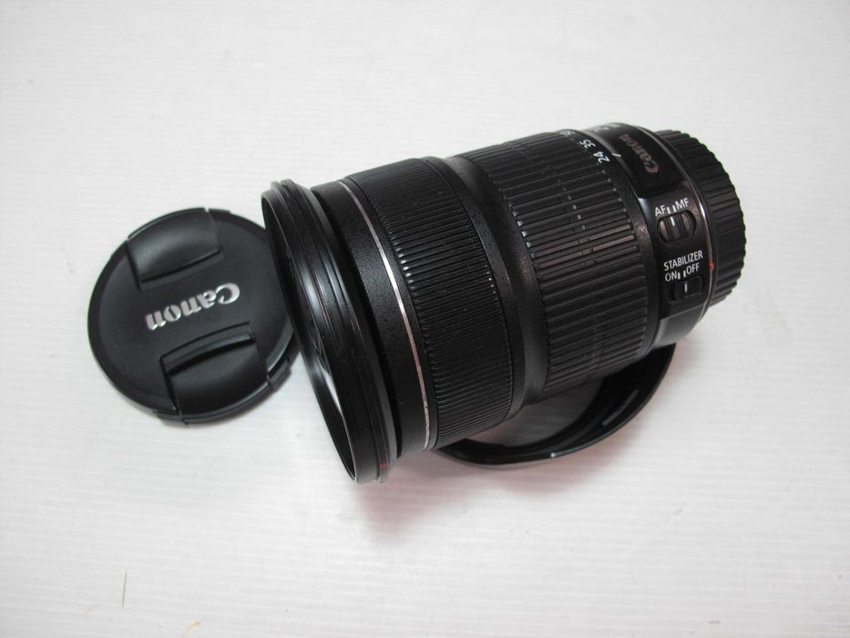 Canon EF 24-105 L IS STM completa bol estado geral conforme fotos