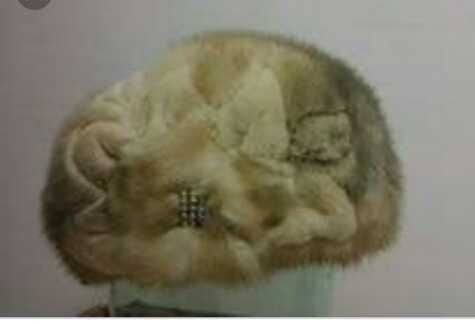 Saga mink шапка натур норка р универсал