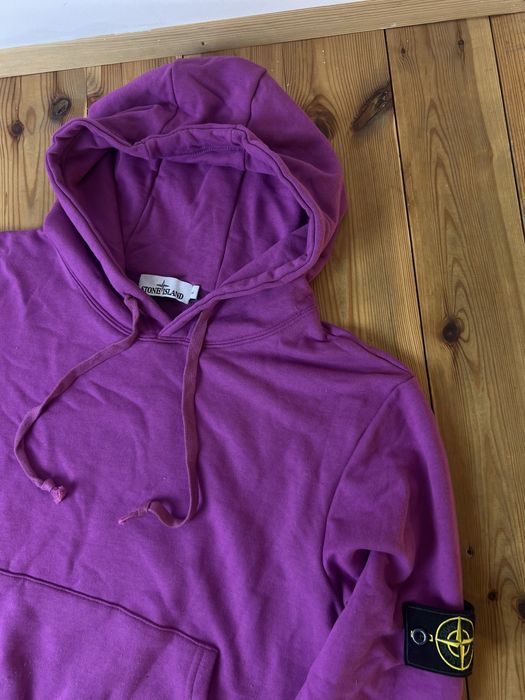 Zip hoodie bluza SI stone island patch patka L fioletowa