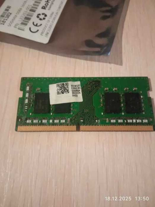 Оперативна пам'ять 8 gb DDR4 8Gb 1Rx8 2666Mhz PC4-2666V-SA1-11