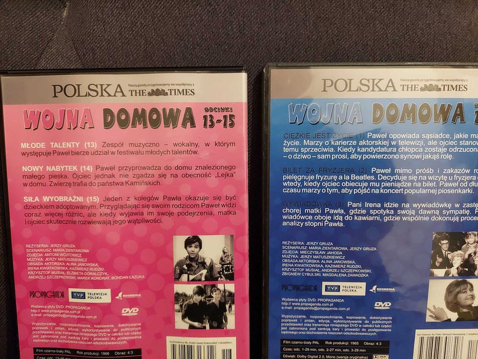 Serial polski "Wojna Domowa" - mieszany zestaw 6 płyt DVD