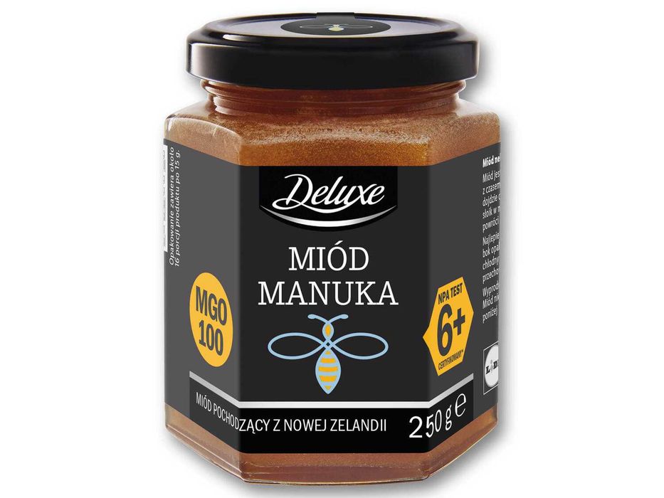 Deluxe MANUKA - miód 250 g. NPA 6+ MGO 100