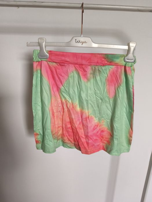 Komplet tęczowy kolorowy spódniczka top mini  m/l nowy