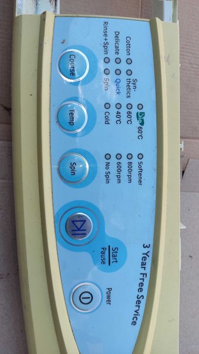 Панель  управления Samsung 821 стиральной машинки без платы