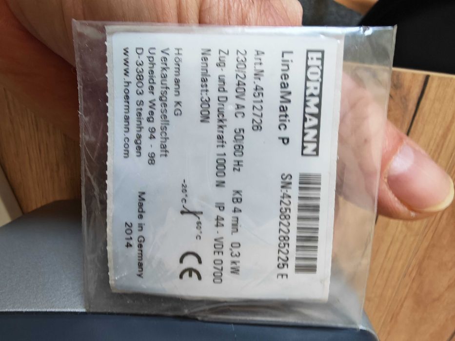 Napęd Hormann Lineamatic P nowy