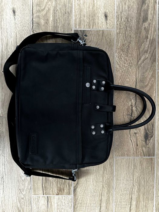 Torba na laptopa Calvin Klein czarna