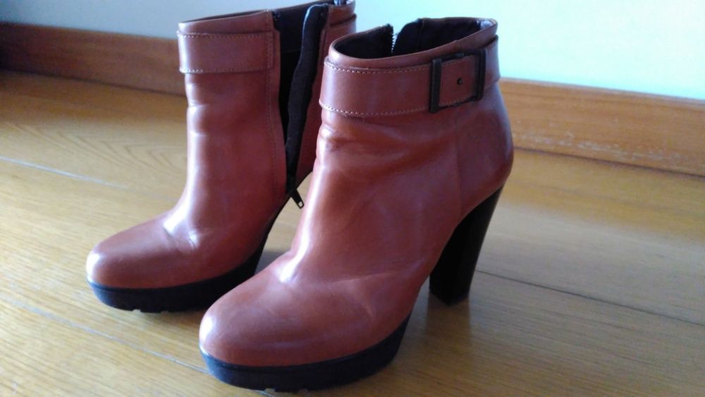 Botas camel em muito bom estado, 37