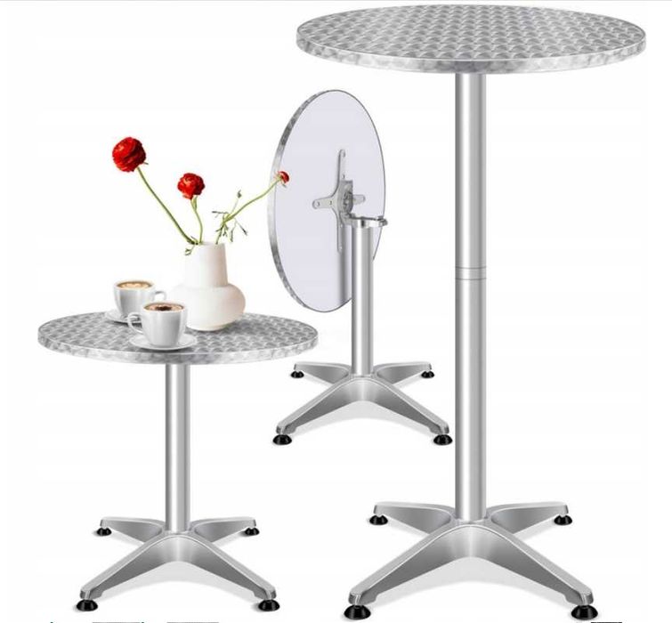 Stół ogrodowy barowy składany regulowana wysokość 60cm KESSER