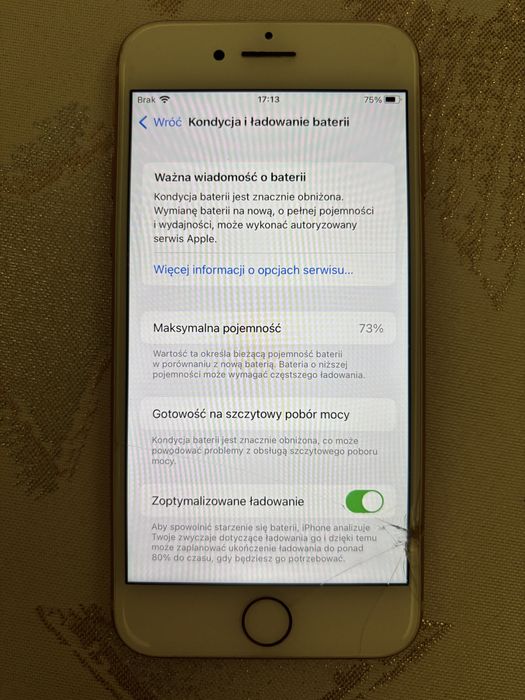 iPhone 8 64 GB bateria serwis