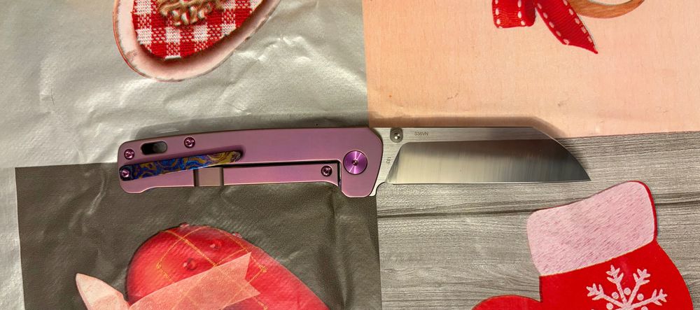 Nóż składany Kaviso x QSP Penguin Titanium Frame Lock with S35VN