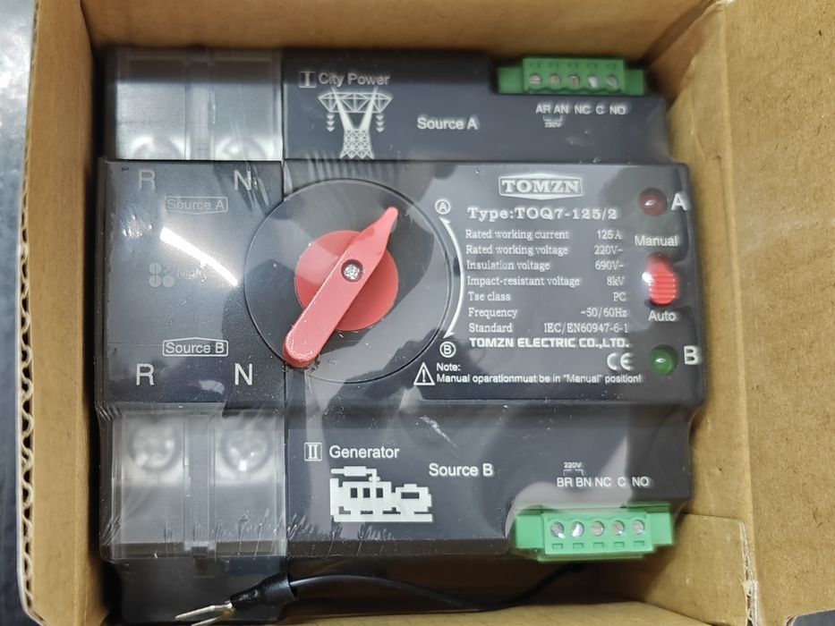 АВРи  однофазні TOMZN TOQ7 2p 125A