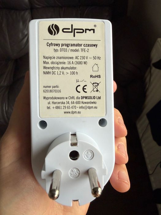 Cyfrowy programator czasowy DPM