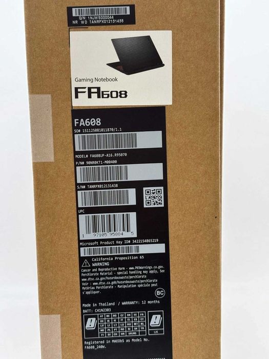 Asus Tuf A16 FA608UP Ryzen 9 RTX5070 1TB 32GB