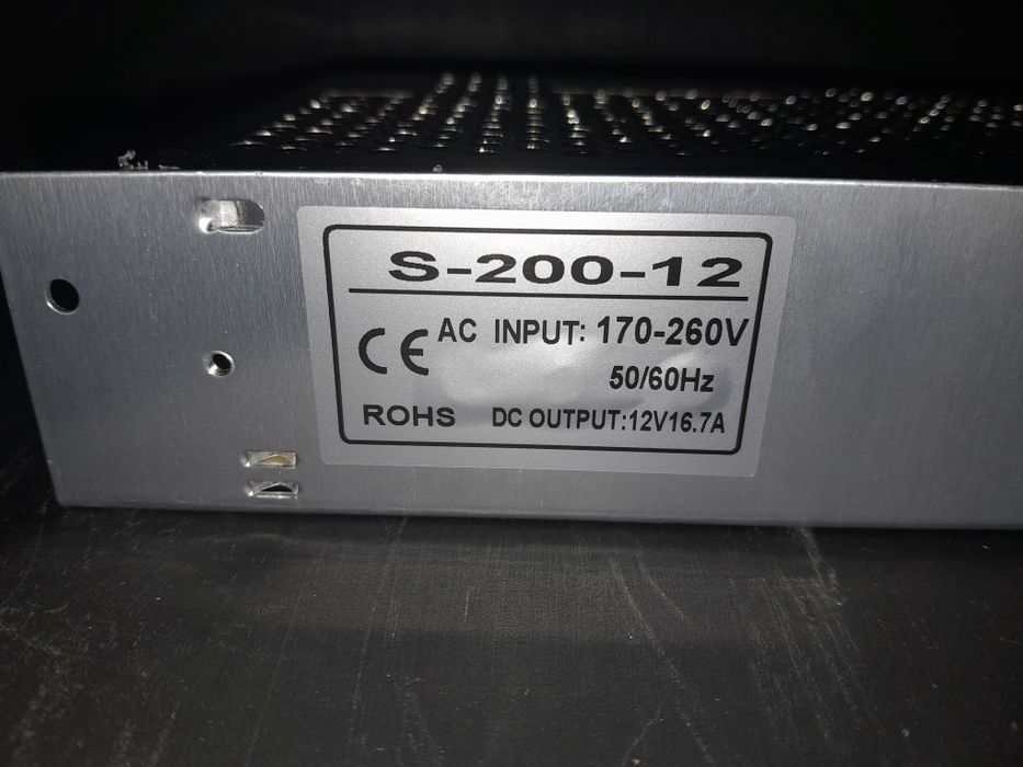 Блок живлення 12V 16.7A 200W