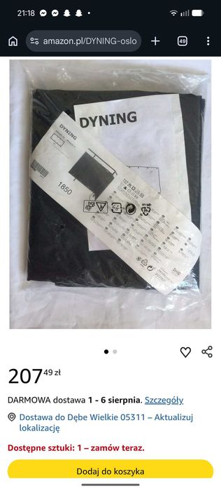 Osłona przeciwwiatrowa na balkon Ikea Dyning
