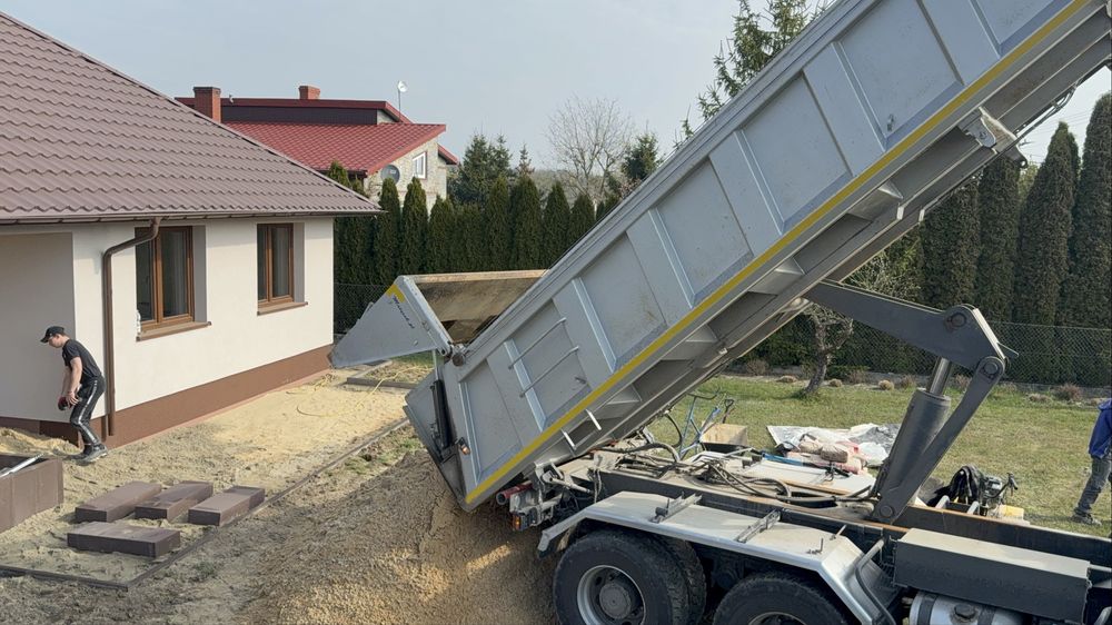 Wynajem wywrotki 4 osie hydroburta