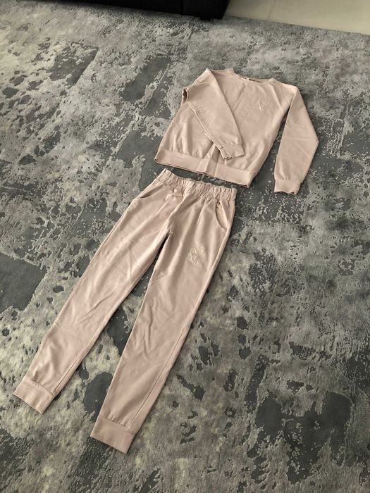 dres damski beżowy bawełna i elastan r s