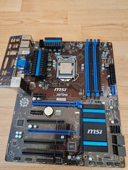 Intel i7-4770K 3.5-3.9ghz+ MSI Z87-G43 Мощний комплект 8потоків дляПК