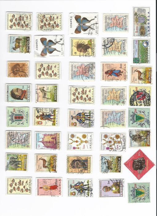 Coleção com 2373 Selos soltos de diversos países
