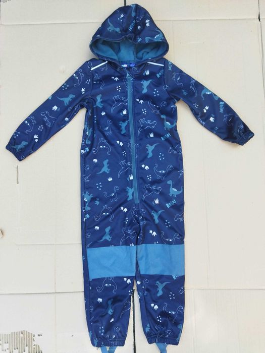 110-116 як новий софтшел комбінезон на флісі Lupilu Softshell комбинезон на флисе грязепруф для мальчика комбез