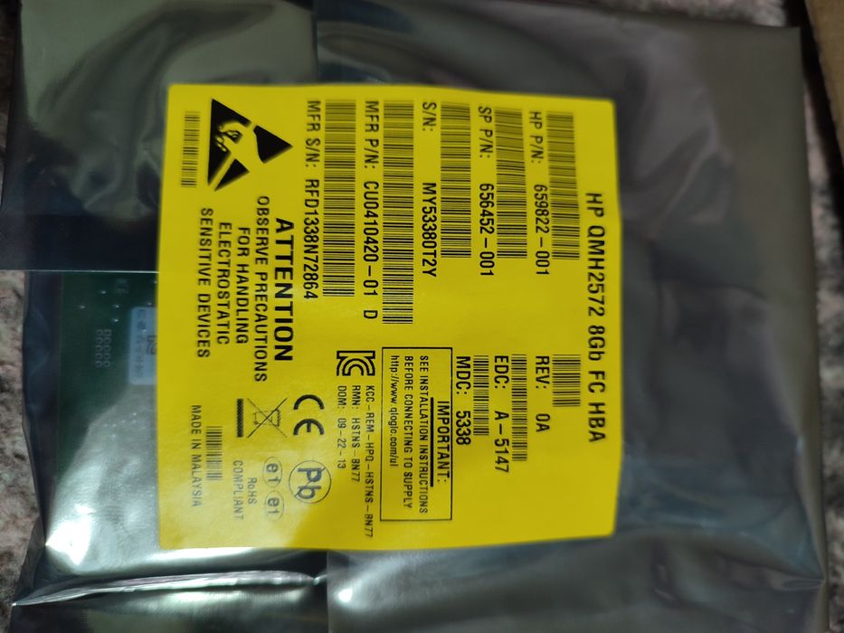 Сетевой Адаптер HPE QMH2572 8Gb FC HBA