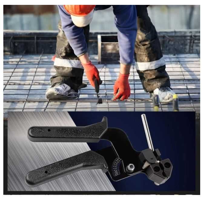 Zaciskarka do opasek kablowych ze stali nierdzewnej, opaski 4,6x300mm,