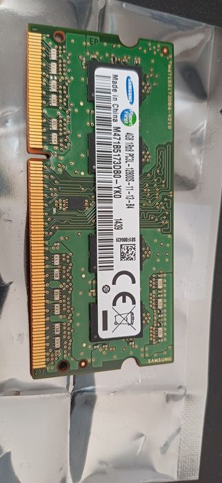 Pamięć Samsung 4 GB DDR3 low voltage 12800S S0DIMM PC3L