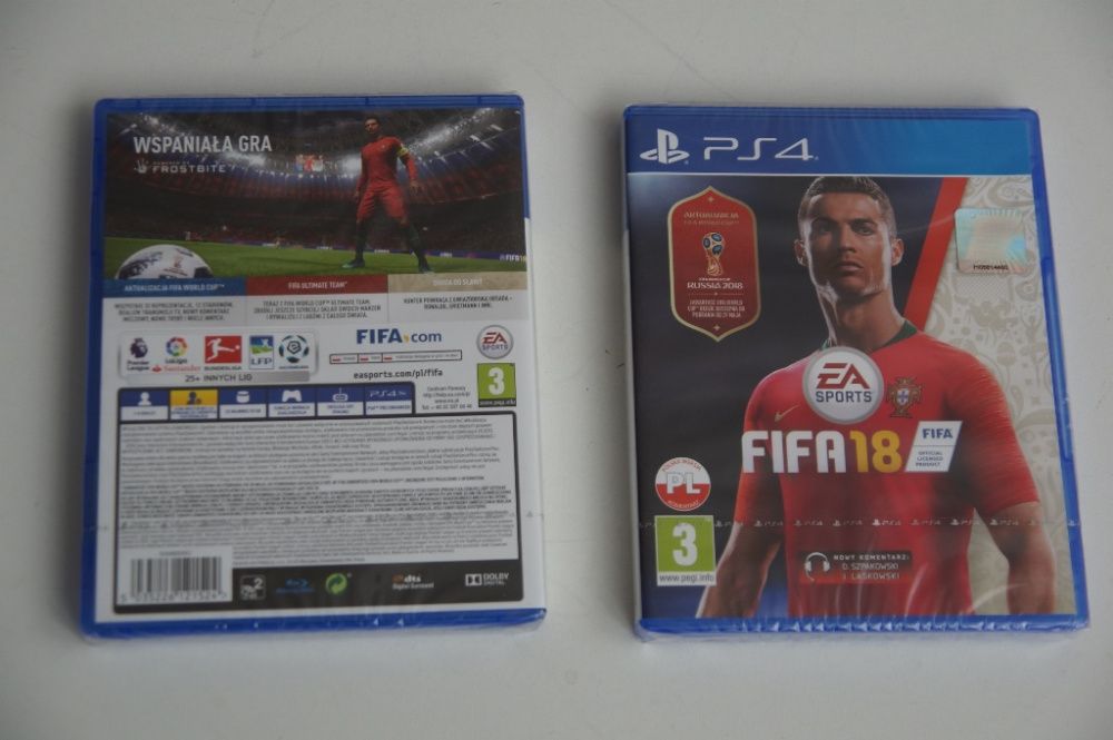 FIFA 18 + WORLD CUP _ Polska wersja PS4 Folia pudełko nowa gra