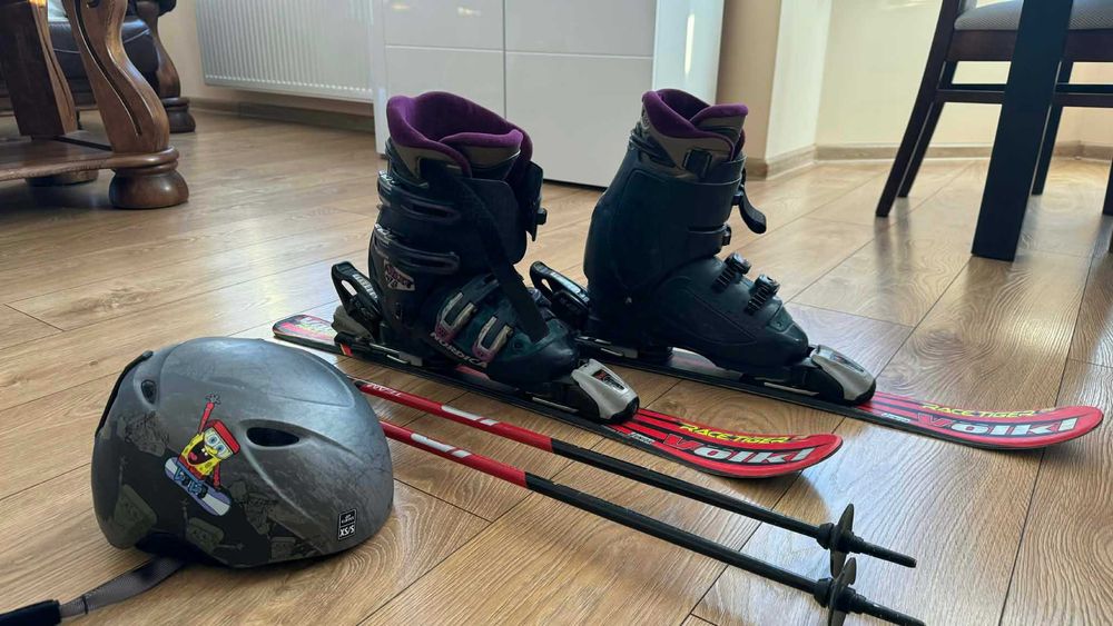 Sprzedam narty, buty narciarskie, kask i kijki
