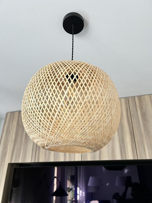 Lampa wisząca bambusowa boho