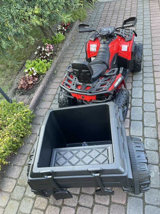 Quad na akumulator Can-Am 24V Outlander ATV 4x200W Miękkie koła