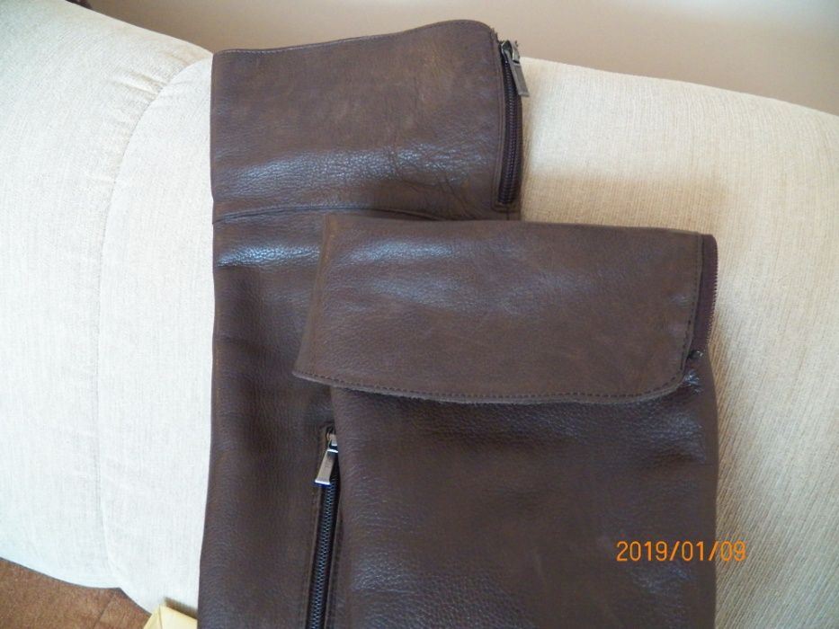 kozaki skórzane nowe - nowa cena