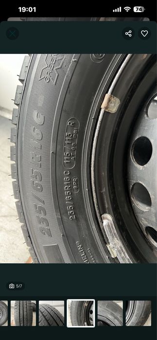 Продам колесо Michelin 235/65R16C