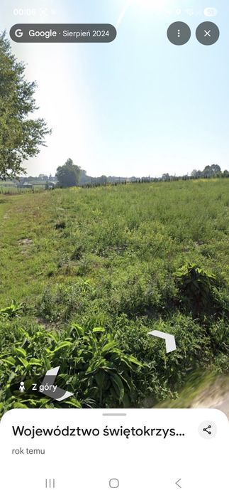 Działka 0,8650 ha budowlano-zagrodowa, przy  drodze gminnej