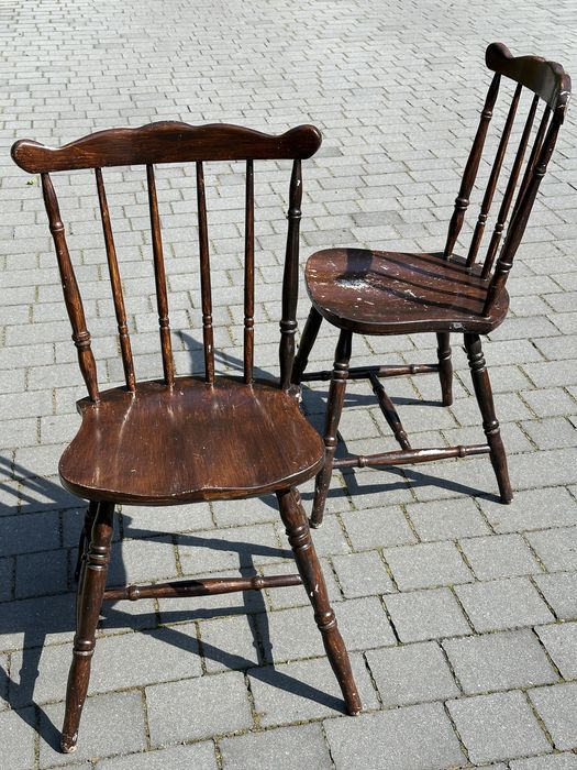 PATYCZAK Drewniane krzesła Jafameg Jasienica krzesło PRL