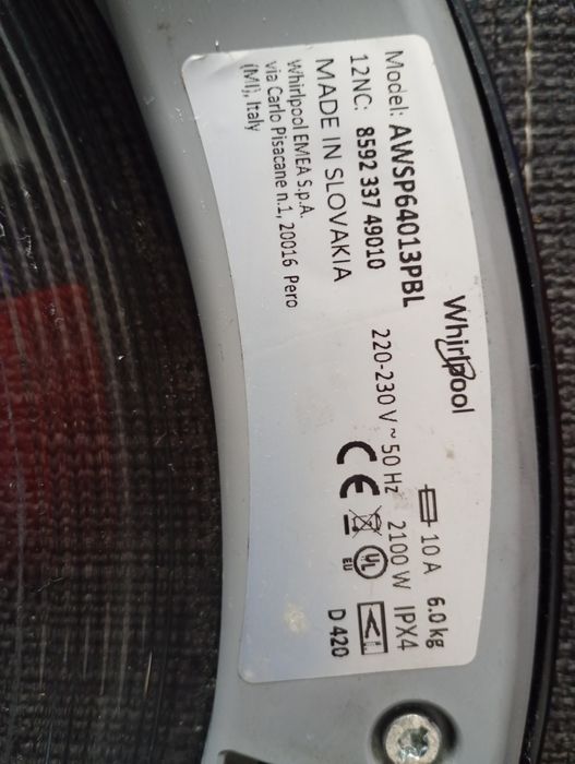 Programator do pralki Whirlpool AWSP64013PBL