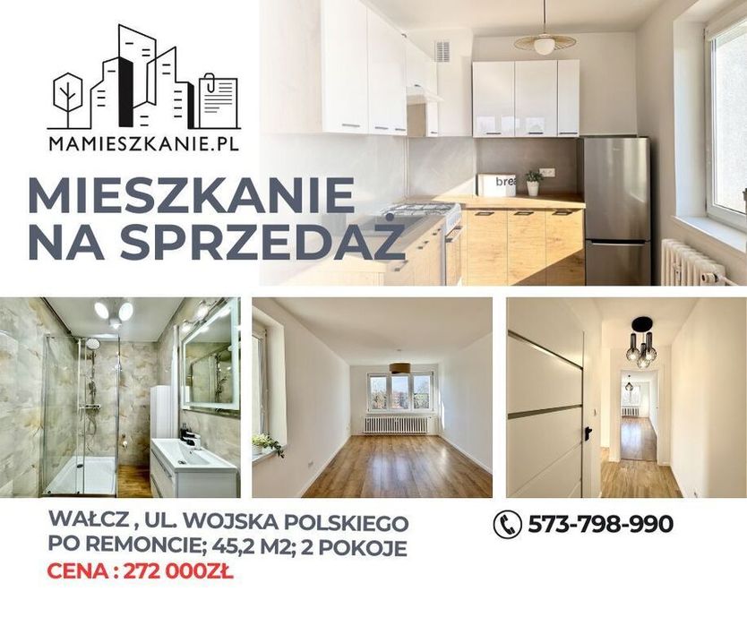 Na sprzedaż mieszkanie po remoncie, Wałcz